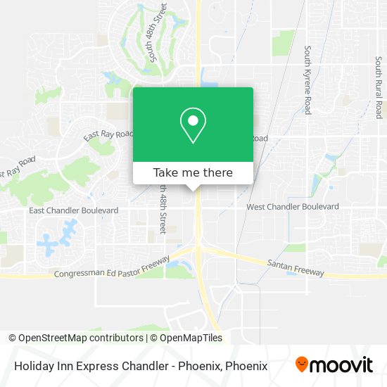 Holiday Inn Express Chandler - Phoenix map