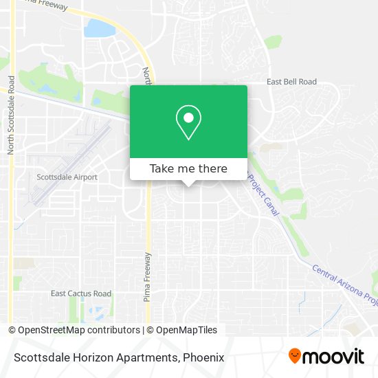Mapa de Scottsdale Horizon Apartments