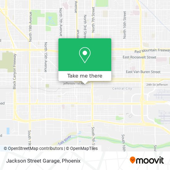 Mapa de Jackson Street Garage