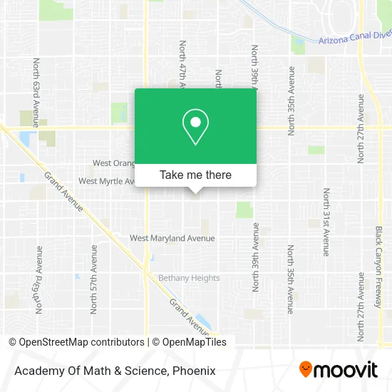 Mapa de Academy Of Math & Science