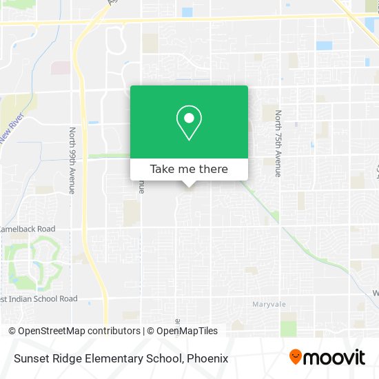 Mapa de Sunset Ridge Elementary School