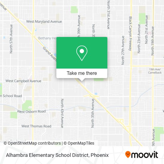 Alhambra Elementary School District map