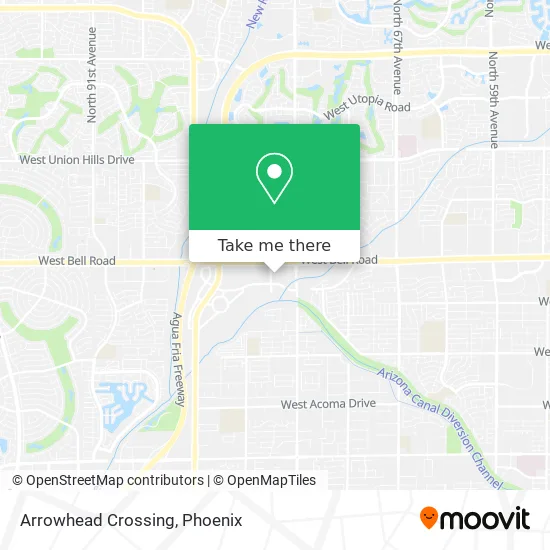 Arrowhead Crossing map