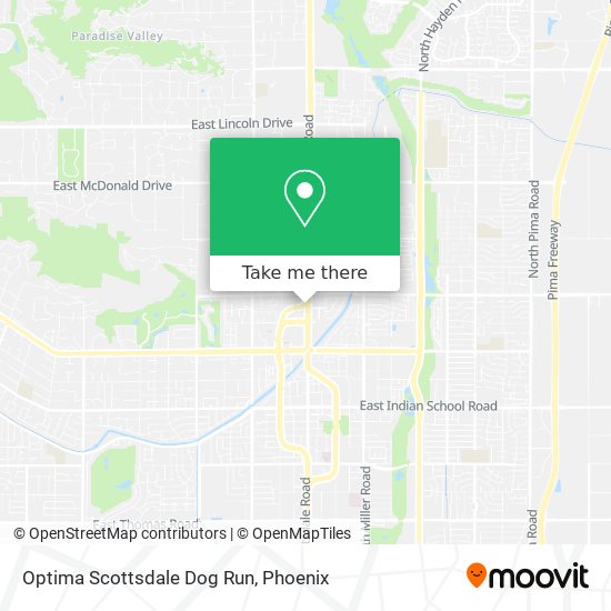 Mapa de Optima Scottsdale Dog Run