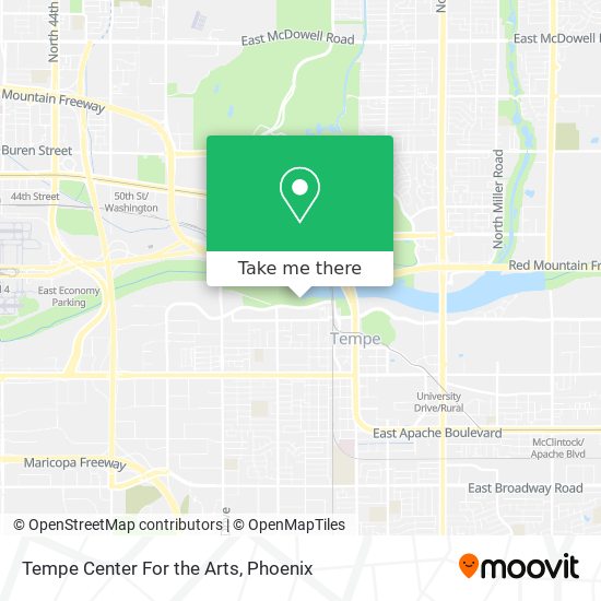 Tempe Center For the Arts map