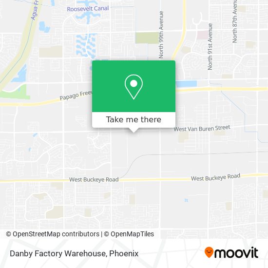 Mapa de Danby Factory Warehouse
