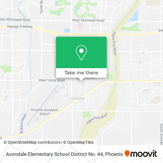 Mapa de Avondale Elementary School District No. 44