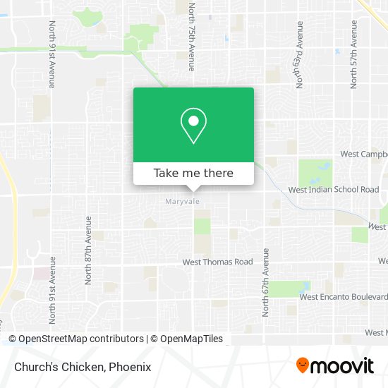 Church's Chicken map