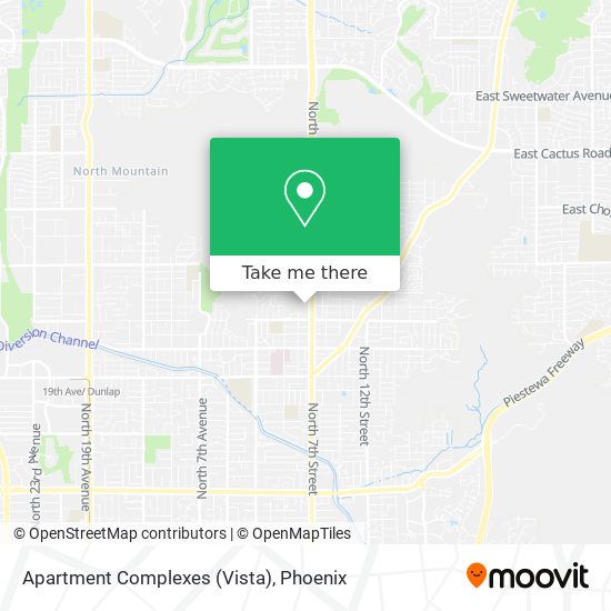 Apartment Complexes (Vista) map