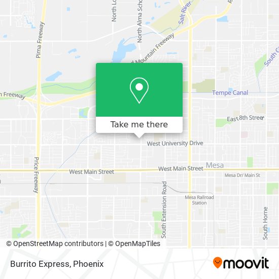 Burrito Express map