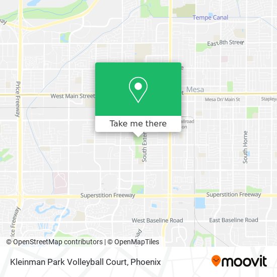 Mapa de Kleinman Park Volleyball Court