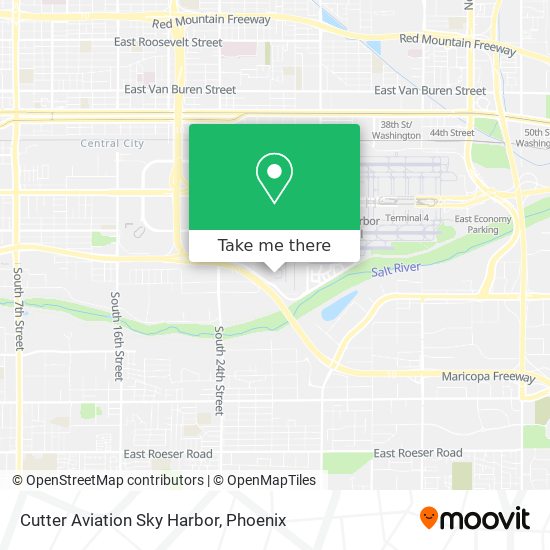 Cutter Aviation Sky Harbor map