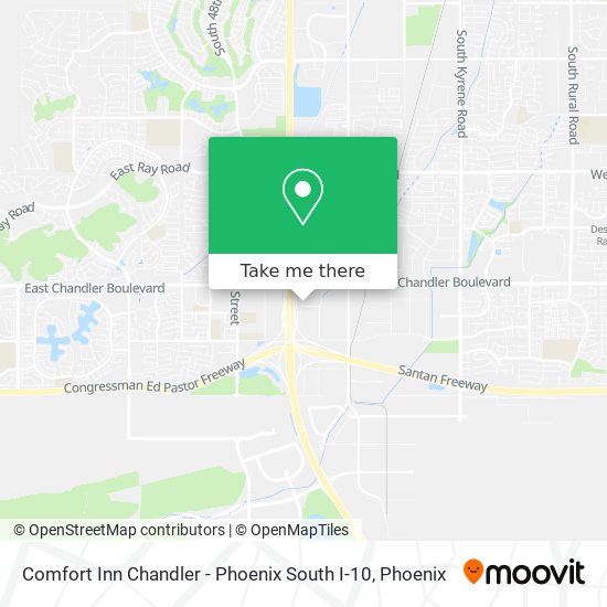 Comfort Inn Chandler - Phoenix South I-10 map