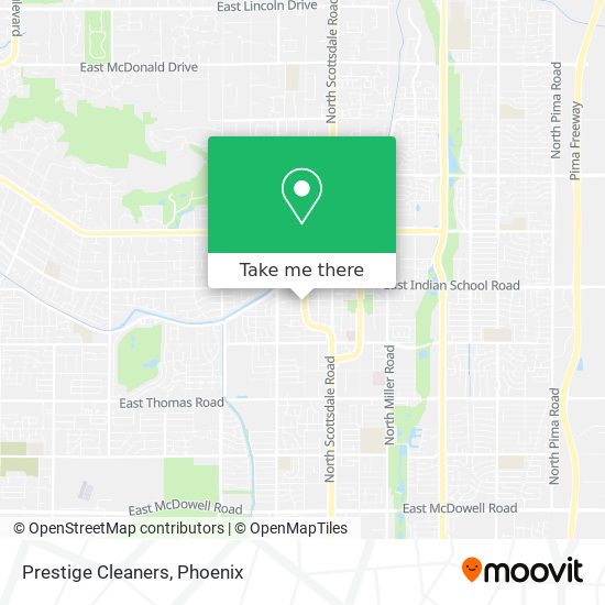 Prestige Cleaners map