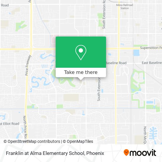 Franklin at Alma Elementary School map