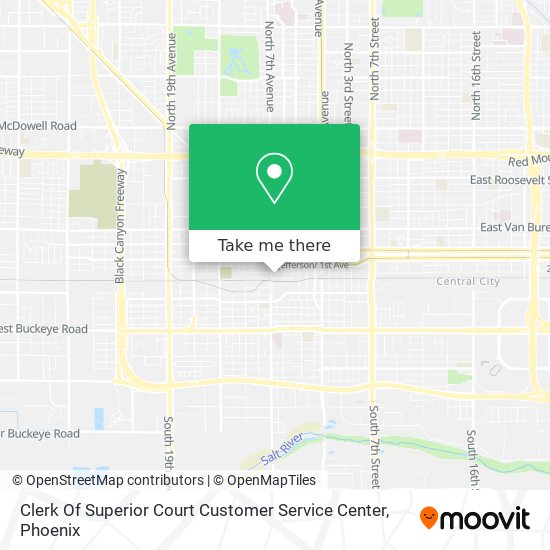 Clerk Of Superior Court Customer Service Center map