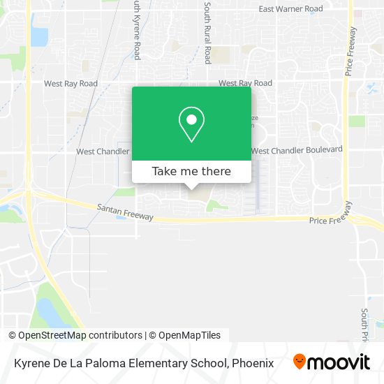 Mapa de Kyrene De La Paloma Elementary School