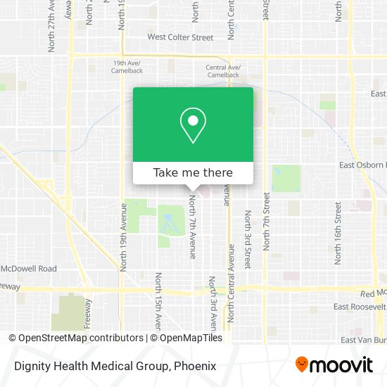 Mapa de Dignity Health Medical Group