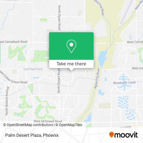 Palm Desert Plaza map