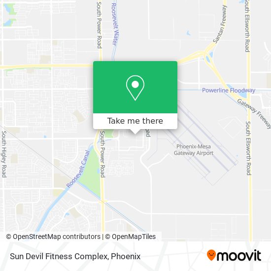 Sun Devil Fitness Complex map