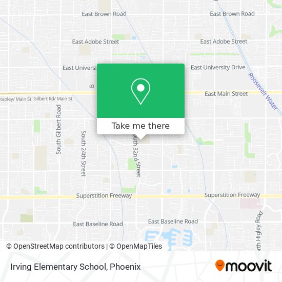 Mapa de Irving Elementary School