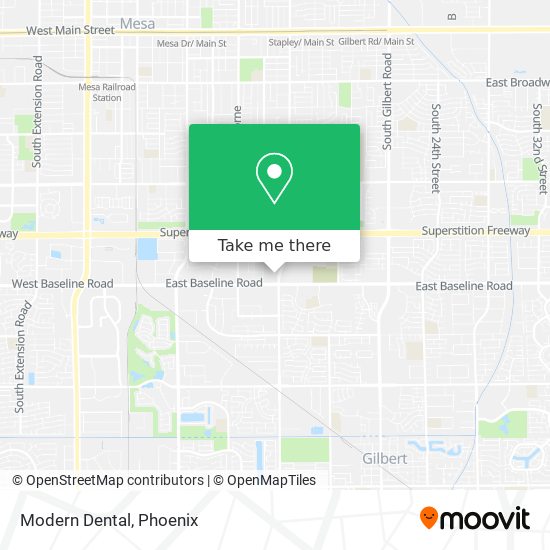 Mapa de Modern Dental