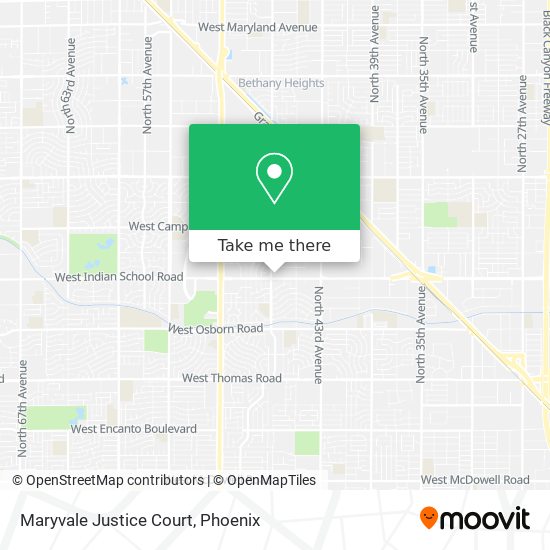 Mapa de Maryvale Justice Court