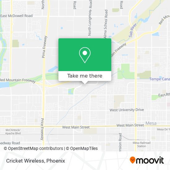 Cricket Wireless map