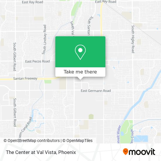 The Center at Val Vista map