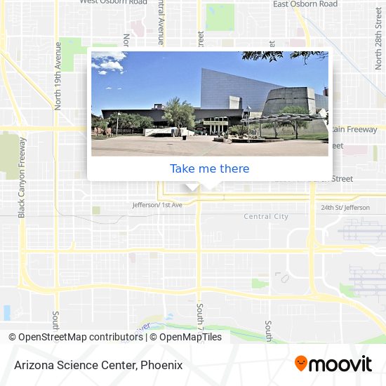 Mapa de Arizona Science Center