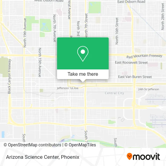 Arizona Science Center map