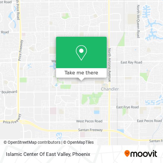 Mapa de Islamic Center Of East Valley