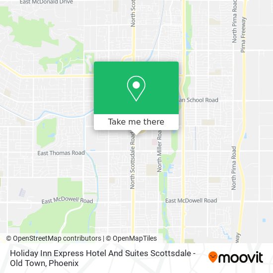 Mapa de Holiday Inn Express Hotel And Suites Scottsdale - Old Town