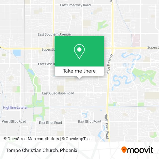 Mapa de Tempe Christian Church