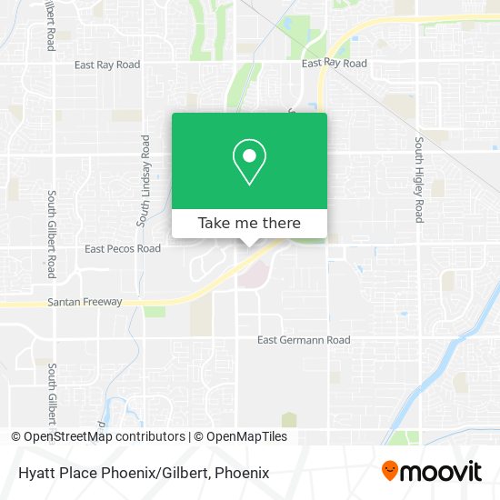 Hyatt Place Phoenix/Gilbert map