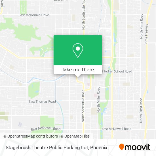 Mapa de Stagebrush Theatre Public Parking Lot