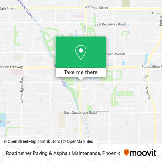 Roadrunner Paving & Asphalt Maintenance map