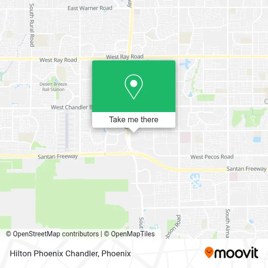Hilton Phoenix Chandler map