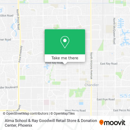 Alma School & Ray Goodwill Retail Store & Donation Center map