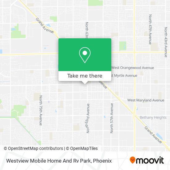 Mapa de Westview Mobile Home And Rv Park