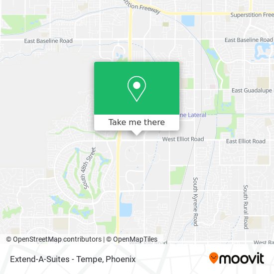 Mapa de Extend-A-Suites - Tempe