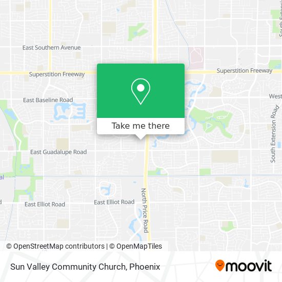 Sun Valley Community Church map