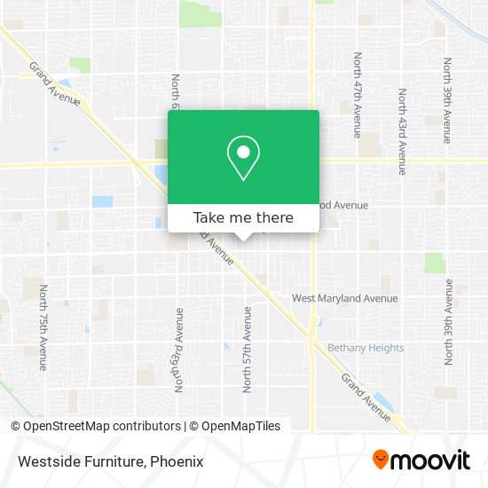 Westside Furniture map