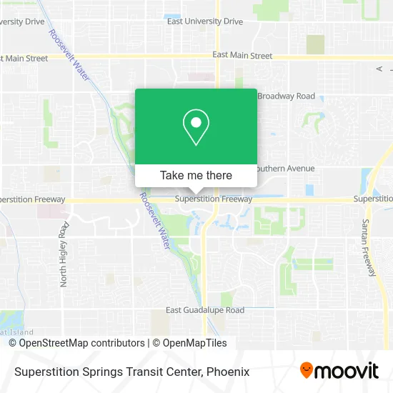 Superstition Springs Transit Center map