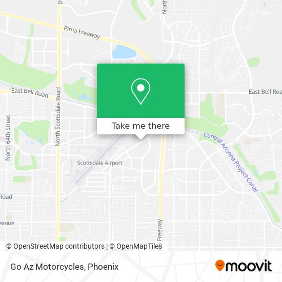 Go Az Motorcycles map