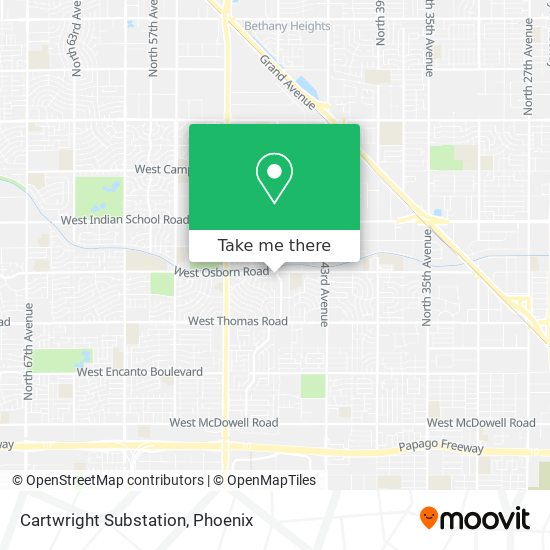 Cartwright Substation map