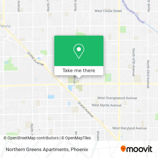 Northern Greens Apartments map