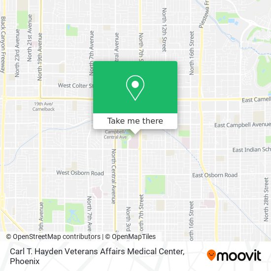 Mapa de Carl T. Hayden Veterans Affairs Medical Center