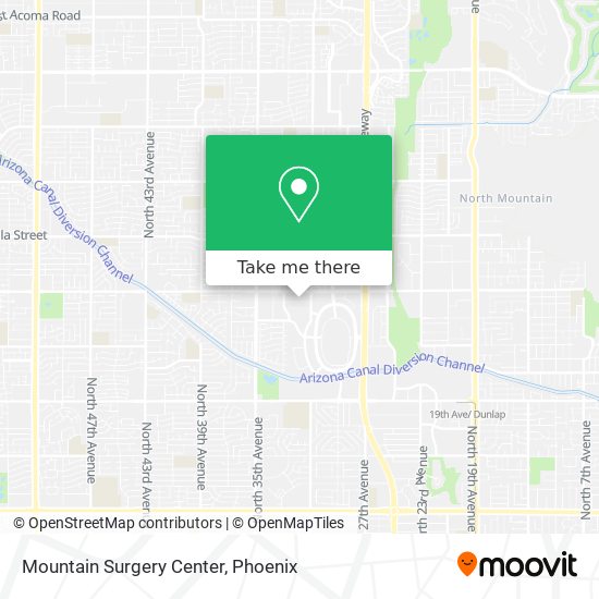 Mapa de Mountain Surgery Center