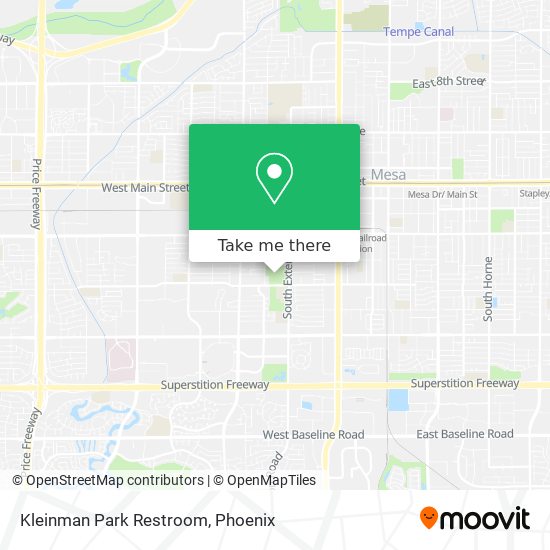 Kleinman Park Restroom map